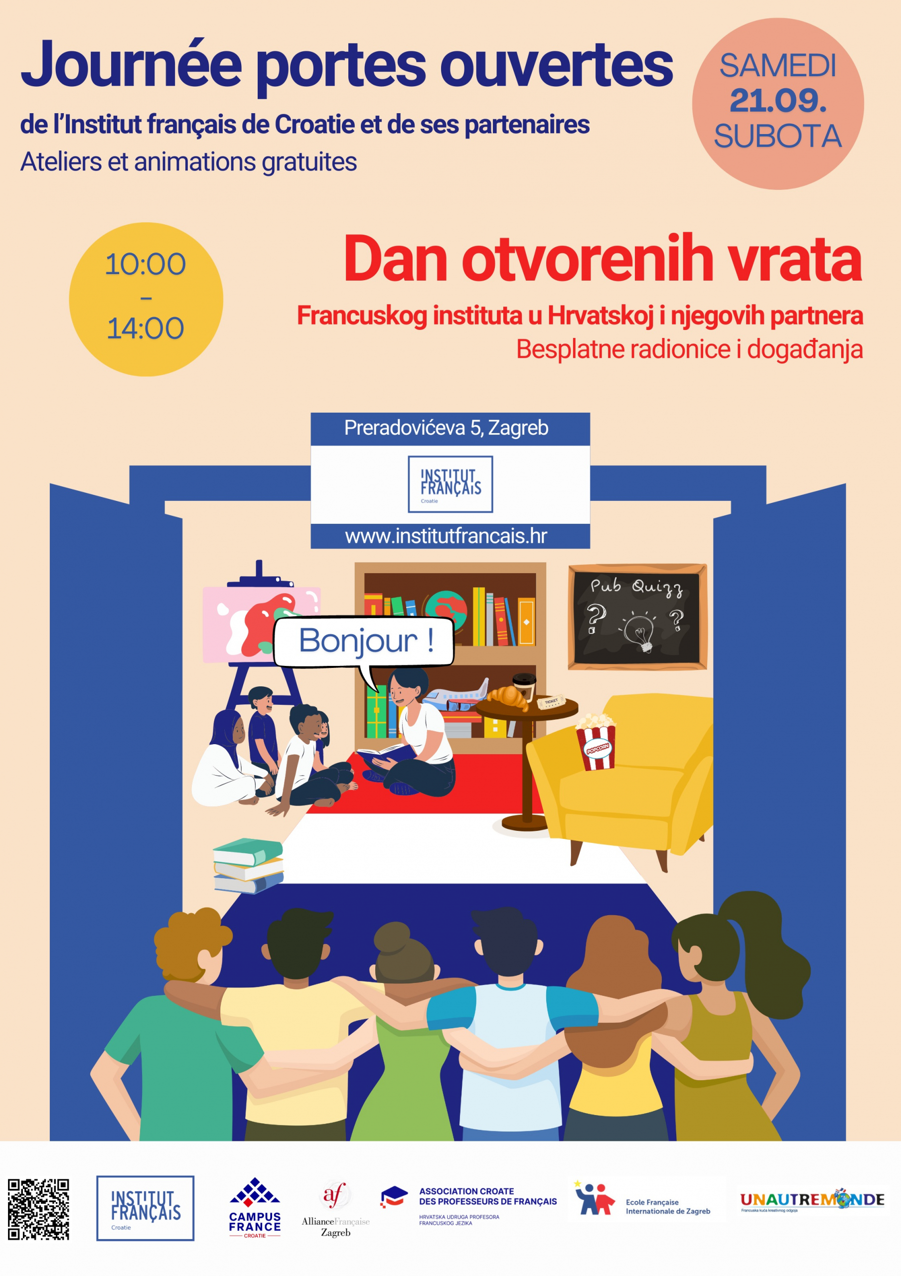 Dan otvorenih vrata Francuskog instituta u Hrvatskoj